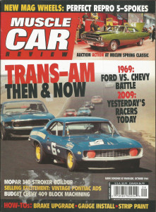 MUSCLE CAR REVIEW 2009 SEPT - TRANS AM BOSS & Z, 427 FAIRLANES, LIME HEMI*